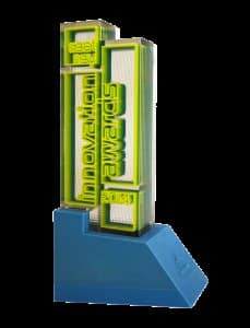 Award With Lights Cyan Yellow Sm X