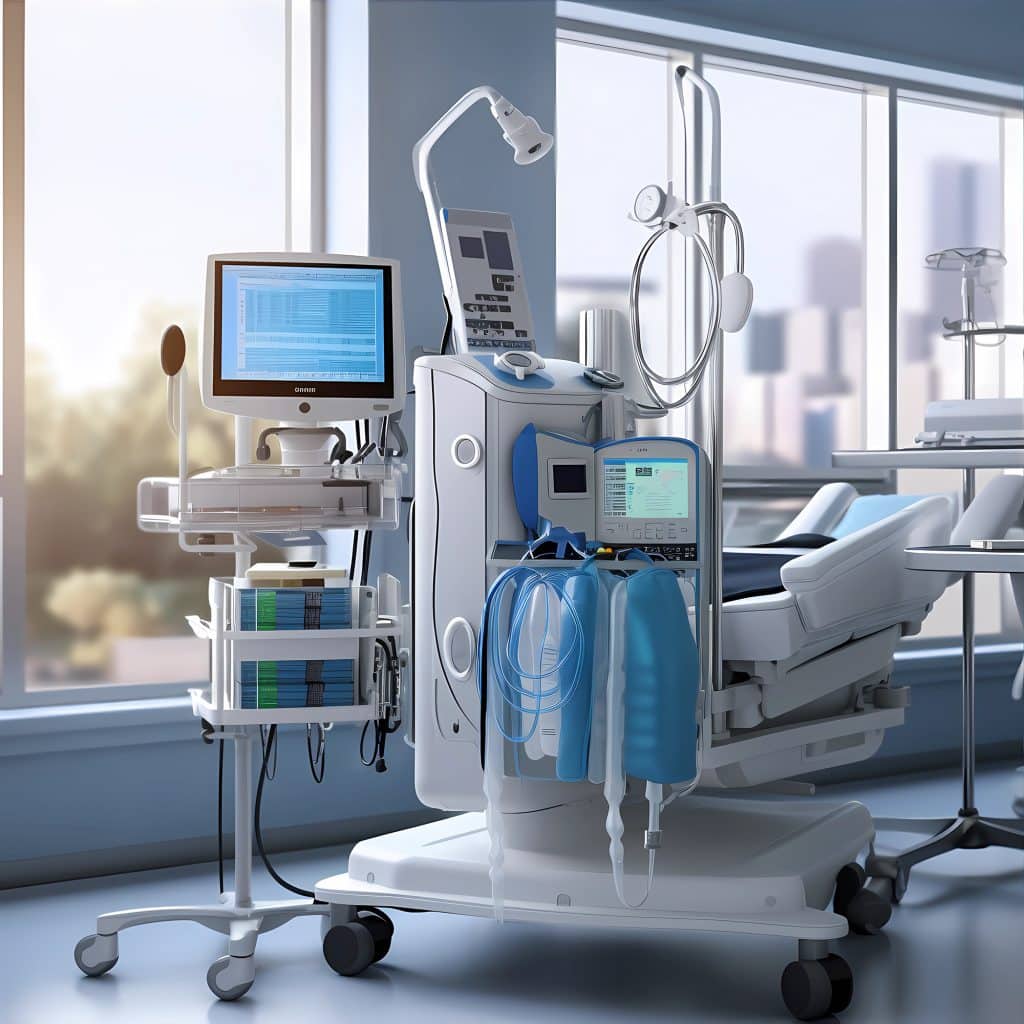 Modern and sophisticated medical equipment Inhalation anesthesia machine