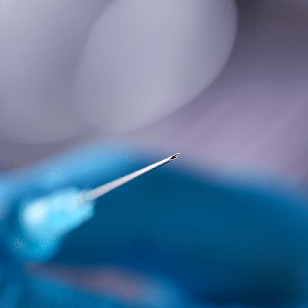 needle close-up