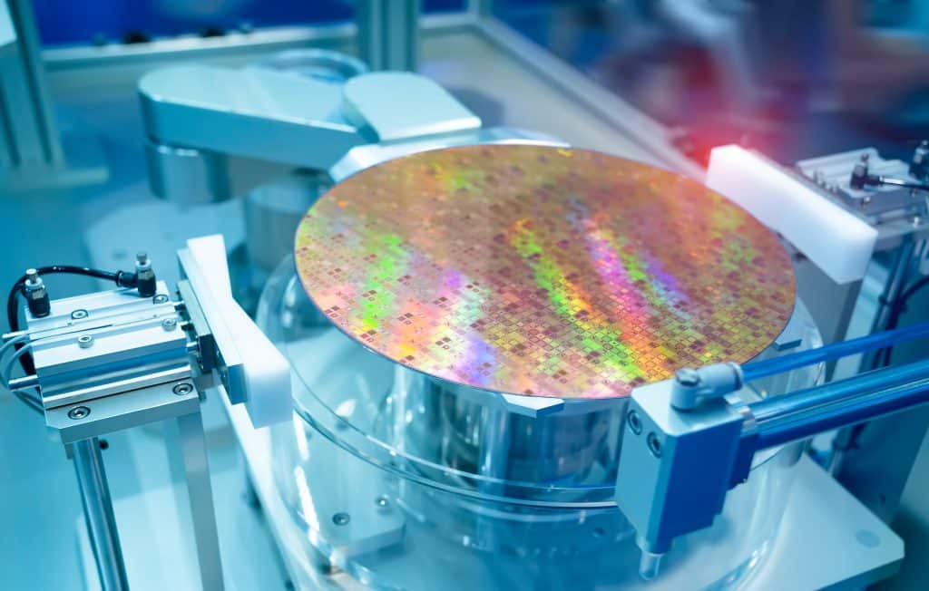 Silicon Wafers and Microcircuits with Automation system control