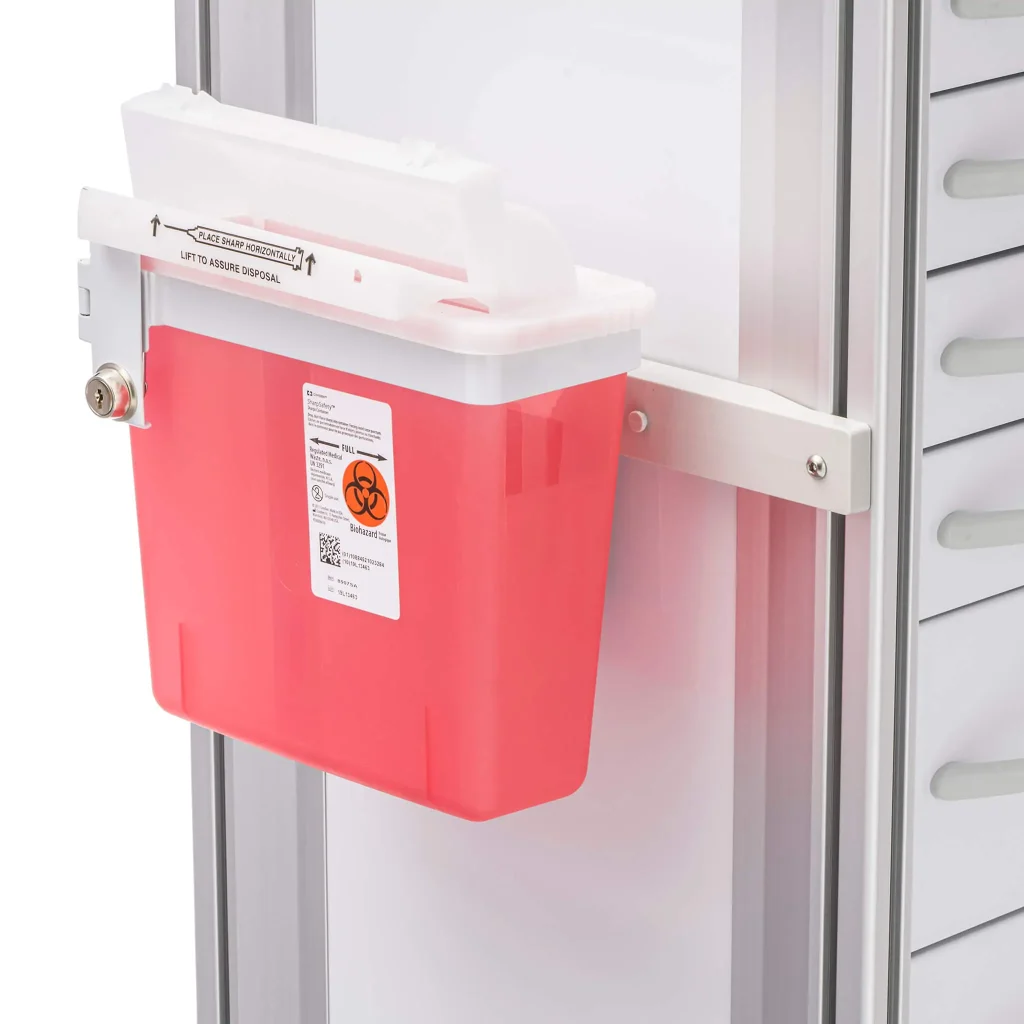 medical-cart-sharps-container