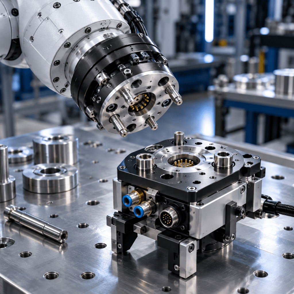 robotic end effector changeover hardware