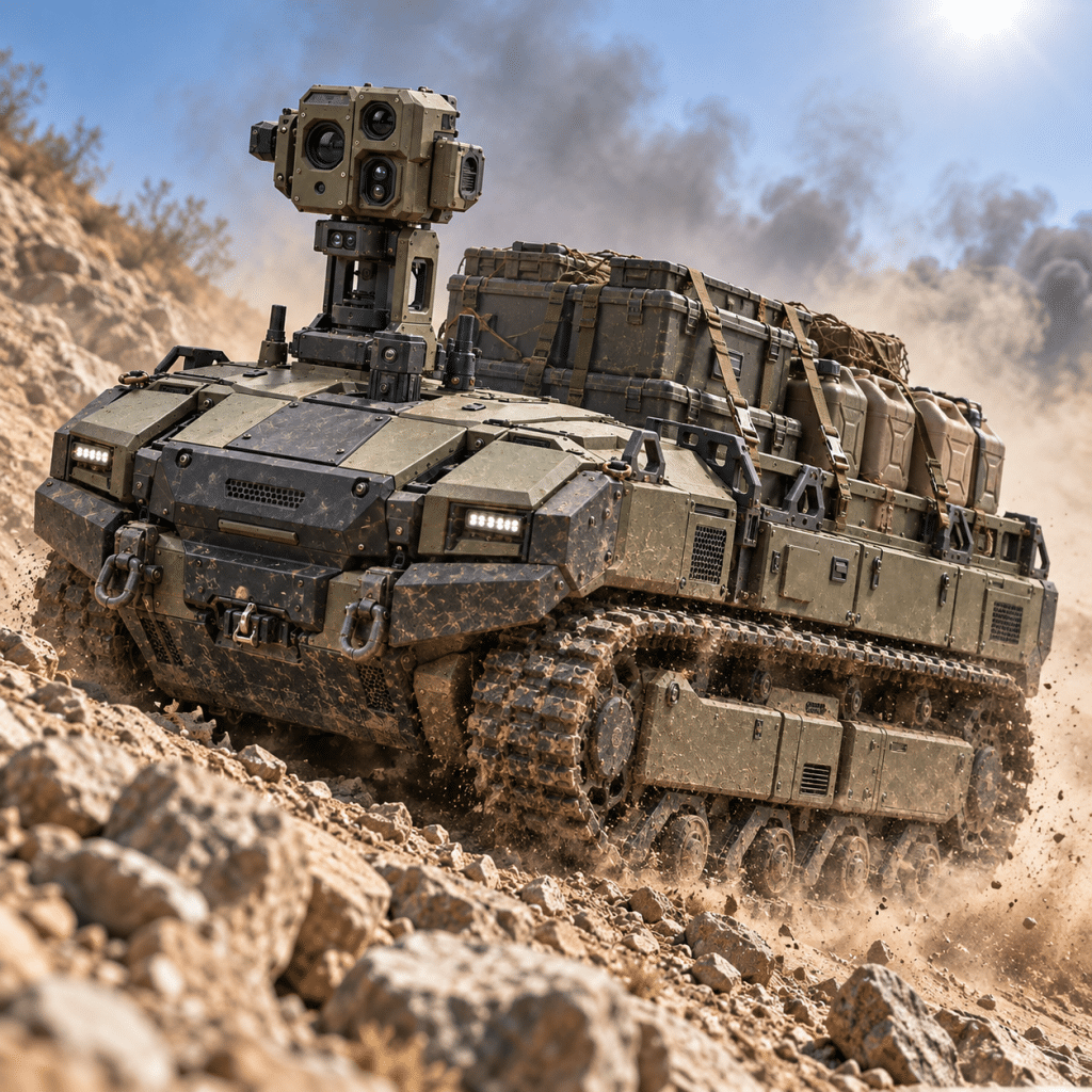 UGV-transport-dust-smoke-resupply-mission